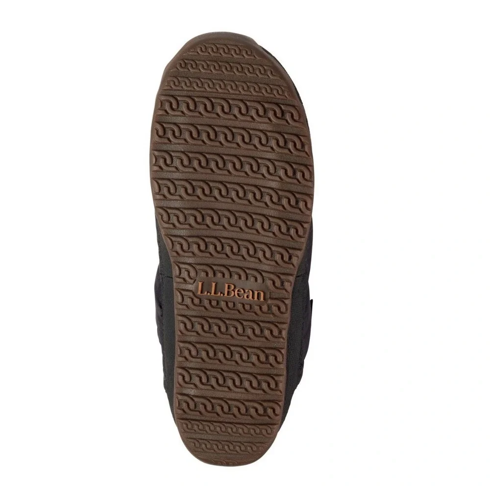 LL Bean Slipper Mountain Classic Quilted Ankle‎ Boots II Black Mens 12 New